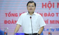 Anh Nguyễn Anh Tuấn phát biểu tại hội nghị. Ảnh: Xuân Tùng