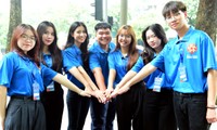 Tình nguyện viên, liên lạc viên ra quân phục vụ Hội nghị Nghị sĩ trẻ toàn cầu lần thứ 9