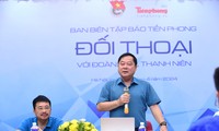 Đảng ủy - Ban Biên tập báo Tiền Phong đối thoại với đoàn viên thanh niên