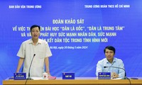 Ban Dân vận T.Ư khảo sát thực hiện bài học &apos;Dân là gốc&apos;, &apos;Dân là trung tâm&apos; trong Đoàn Thanh niên