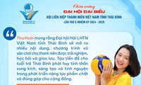 Đoàn Văn Hậu, Mono, Hoa khôi bóng chuyền Thu Hoài gửi kỳ vọng tới Đại hội Hội LHTN Việt Nam tỉnh Thái Bình 