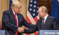 Ông Trump và ông Putin tại Phần Lan hồi tháng Bảy. Ảnh: Reuters
