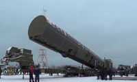 Hệ thống ống phóng khổng lồ của tên lửa đạn đạo liên lục địa Sarmat, NATO gọi là Satan-2