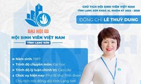 Chị Lê Thuỳ Dung giữ chức Chủ tịch Hội Sinh viên tỉnh Lạng Sơn