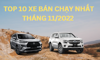 Top 10 ô tô bán chạy nhất tháng 11 tại Việt Nam