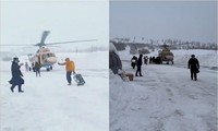 Huy động trực thăng cứu hộ khách du lịch mắc kẹt trong tuyết 