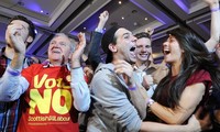 Phong trào ủng hộ liên minh tại Scotland cuối cùng đã chiến thắng. Ảnh: NY Daily News