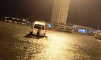 Sân bay Tân Sơn Nhất bị ngập nặng vào tối 26/8 vừa qua
