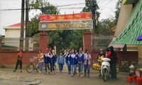 Trường THCS Ngư Lộc - nơi xảy ra sự việc.