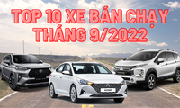 Top 10 ô tô ăn khách nhất tháng 9 tại Việt Nam