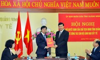 Điều động, bổ nhiệm nhân sự tỉnh Quảng Ninh