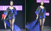 Hoa hậu Thùy Dung khoe chân dài gợi cảm trên sàn catwalk