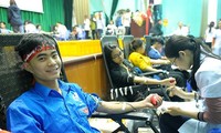 Ngọc Minh Hiếu sinh viên năm 2 ngành Đa khoa, ĐH Y Thái Bình tham gia hiến máu 