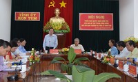 Đồng chí Trần Thanh Mẫn phát biểu tại buổi làm việc với Ban Thường vụ Tỉnh ủy Kon Tum. Ảnh: VGP/Bạch Dương
