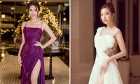 Hoa hậu Mỹ Linh, Á hậu Thuý An diện váy xẻ táo bạo khoe vẻ quyến rũ khi làm giám khảo