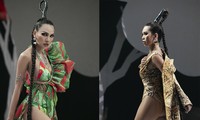 Siêu mẫu Hà Anh tái xuất sàn diễn thời trang, khoe thân hình đồng hồ cát nóng &apos;bỏng mắt&apos;