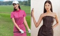 Đỗ Mỹ Linh khoe dáng quyến rũ trên sân golf, Hoàng Thùy mặc váy corset nóng bỏng