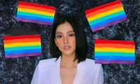 Hoa hậu Tiểu Vy trình làng bộ ảnh chụp với cờ lục sắc, cất tiếng nói ủng hộ cộng đồng LGBTQ+ 