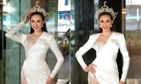 Hoa hậu Thuỳ Tiên diện váy xẻ nóng bỏng dự chung kết Miss Grand Malaysia 2022