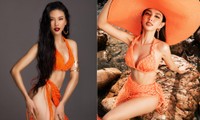 Mặc lại áo tắm của Thuỳ Tiên, Bùi Quỳnh Hoa mang sắc vóc sexy đến với Supermodel International