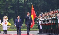 Thủ tướng Phạm Minh Chính chủ trì Lễ đón Thủ tướng Hà Lan Mark Rutte