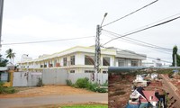Dự án của Cty Nam Sơn (ảnh nhỏ) và dự án nhà ở xã hội của Cty SEAGOL đều xây dựng trái phép