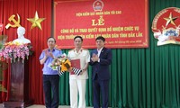 Lãnh đạo Viện KSND Tối cao và Tỉnh ủy Đắk Lắk chúc mừng tân Viện trưởng Lê Quang Tiến