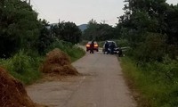 Chốt chặn vào thôn 7, xã Hòa Sơn (nguồn từ facebook)