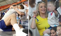 Các cầu thủ Anh &apos;giải tỏa&apos; với vợ và bạn gái ngay trên khán đài sau trận thắng Iran 