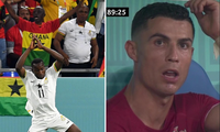 Ronaldo phát cáu vì cầu thủ Ghana bắt chước pha ăn mừng &apos;siuuu&apos;?