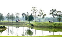 Khung cảnh mùa thu đẹp đến nao lòng của sân Kings Course trong mùa thứ 7 Tiền Phong Golf Championship 2023