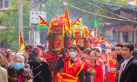 Độc đáo lễ rước kiệu xôi ở ngoại thành Hà Nội