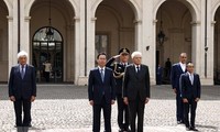 Tổng thống Italy chủ trì Lễ tiễn Chủ tịch nước Võ Văn Thưởng và Phu nhân cùng Đoàn cấp cao Việt Nam