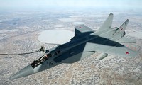 Tiêm kích đánh chặn MiG-31 của không quân Nga. Ảnh: Bộ Quốc phòng Nga