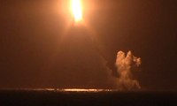 Hải quân Nga phóng tên lửa đạn đạo Bulava. Ảnh: RT