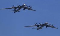Máy bay ném bom chiến lược Tu-95MS của không quân Nga. Ảnh: RIA Novosti