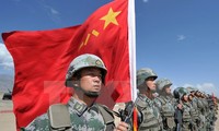 Binh sỹ quân đội Trung Quốc tham gia cuộc tập trận chung tại Balykchy, Kyrgyzstan, ngày 19/9/2016. (Nguồn: AFP/TTXVN)