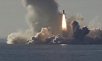 Cận cảnh sức mạnh tên lửa đạn đạo Bulava phóng từ tàu ngầm Nga