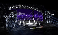 Phối cảnh sân khấu đêm Chung kết HHVN 2018