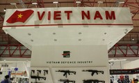 Gian triển lãm của Việt Nam đang được hoàn thiện. (Ảnh: Trần Chiến/Vietnam+)