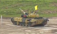 Đội xe tăng Việt Nam đã lọt vào vòng 2 cuộc đua xe tăng Tank Biathlon 2019. Ảnh: Tvzvezda