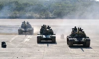 Binh sĩ Đài Loan (Trung Quốc) tập trận hồi tháng 1/2021. Nguồn: SOPA Images