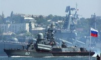 Lính thuỷ đánh bộ thuộc Hạm đội Baltic của Nga trong một đợt tập trận. (Ảnh: Reuters)