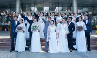 Ðám cưới đặc biệt của 20 đôi uyên ương được tổ chức tại Bệnh viện Quân y 175
