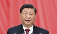 Tổng Bí thư-Chủ tịch Trung Quốc Tập Cận Bình phát biểu tại Đại hội Đảng XX khai mạc ngày 16/10 tại Bắc Kinh. Ảnh: Xinhua.