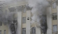 Hỏa hoạn bùng phát tại tòa nhà Bộ Quốc phòng Nga 
