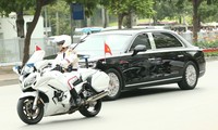 Đoàn xe hộ tống Tổng Bí thư, Chủ tịch Trung Quốc Tập Cận Bình lăn bánh trên đường phố Hà Nội