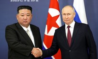 Tổng thống Nga Vladimir Putin tiếp Ngoại trưởng Triều Tiên Choe Son-hui ngày 16/1. (Ảnh: Tass)