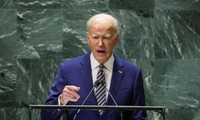 Tổng thống Mỹ Joe Biden phát biểu tại Liên Hợp Quốc năm 2023. (Ảnh: Reuters)