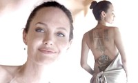 Angelina Jolie bán nude quyến rũ, khoe lưng trần kín hình xăm